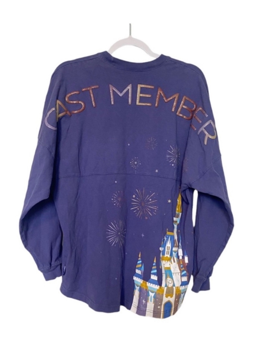 Walt Disney World 50th Anniversary Cast Member Castle Spirit Jersey Sz Large